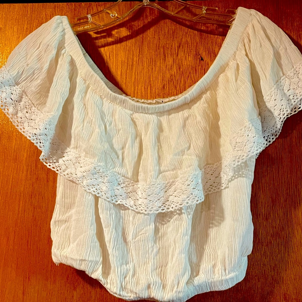 White crop top